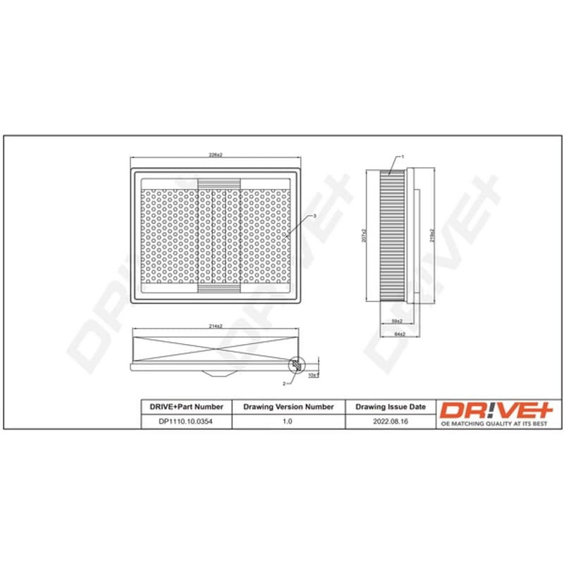DRVE oro filtras DP1110.10.0354