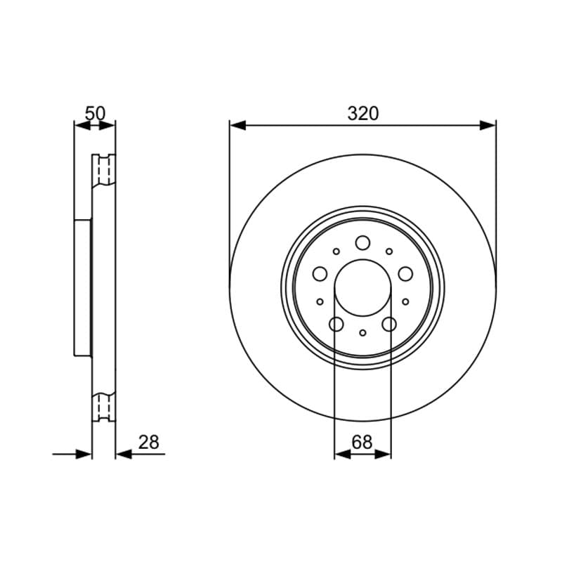BOSCH 0 986 479 321 stabdžių diskas