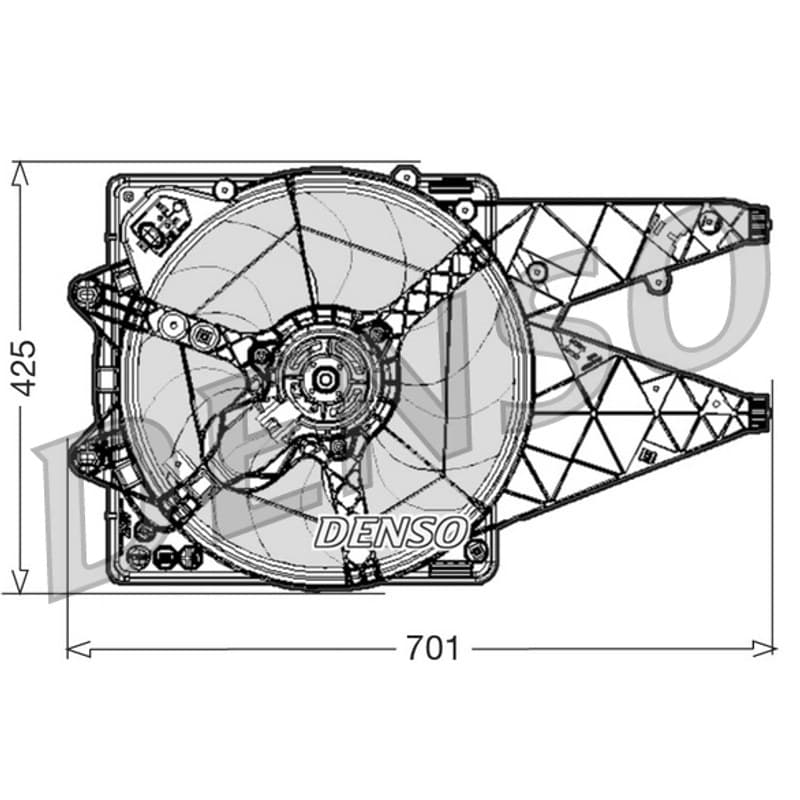 DENSO ventiliatorius, radiatoriaus DER01030