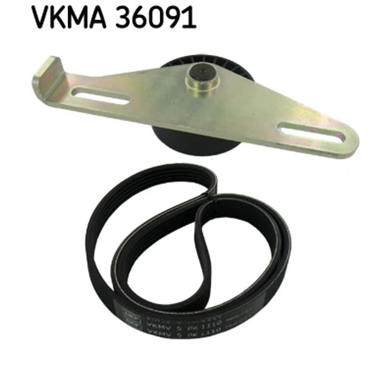 SKF VKMA 36091 V formos rumbuotas diržas, komplektas