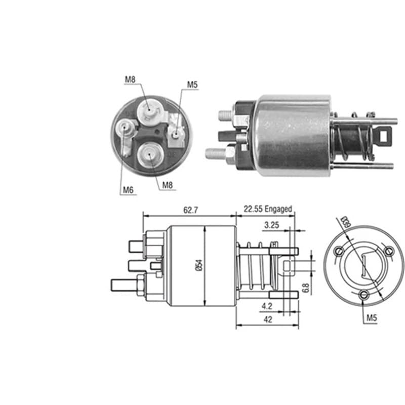 MAGNETIMARELLI solenoidinis jungiklis, starteris 940113050423