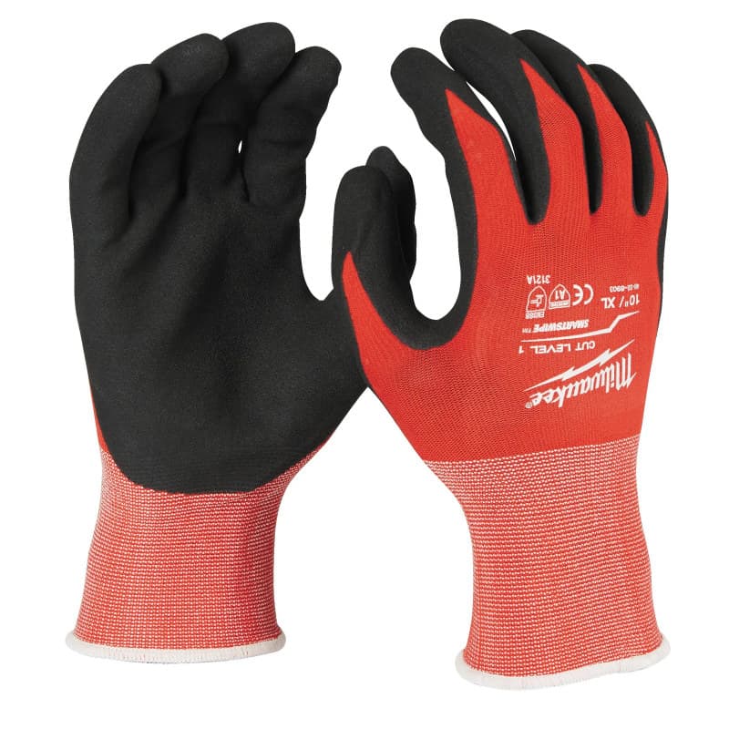 MILWAUKEE A apsaugos nuo įpjovimų klasės pirštinės – Cut A Gloves – 10/XL – 1pc 4932471418 MILWAUKEE