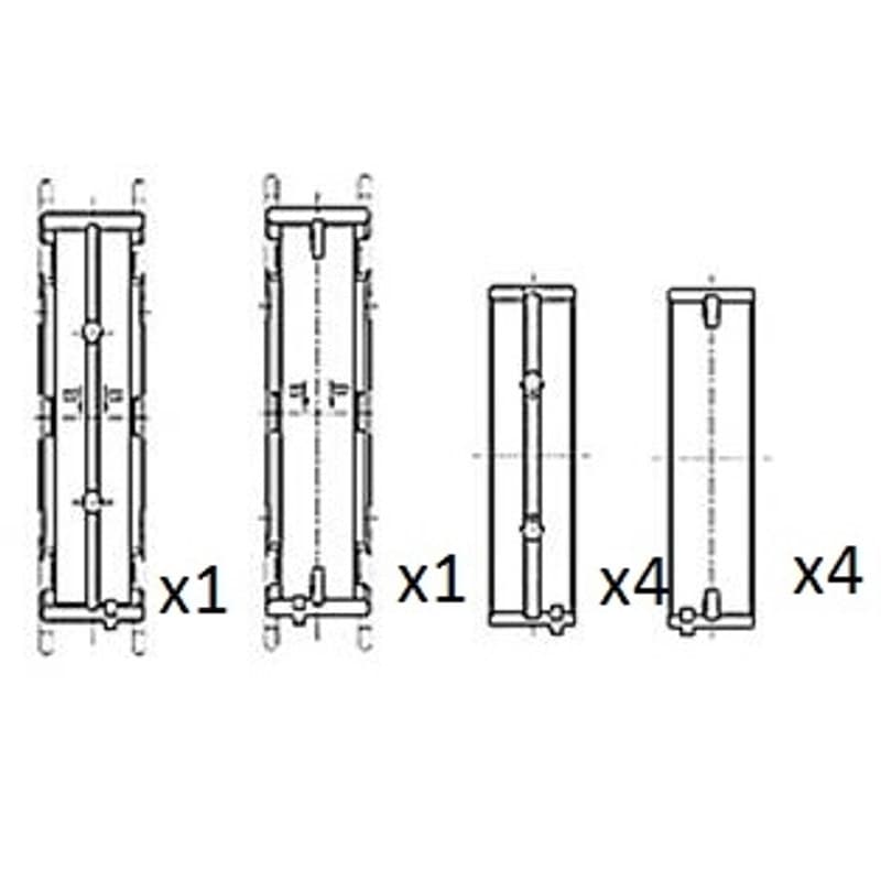 FAIAUTOPARTS pagrindiniai guoliai, alkūninis velenas BM1033-025