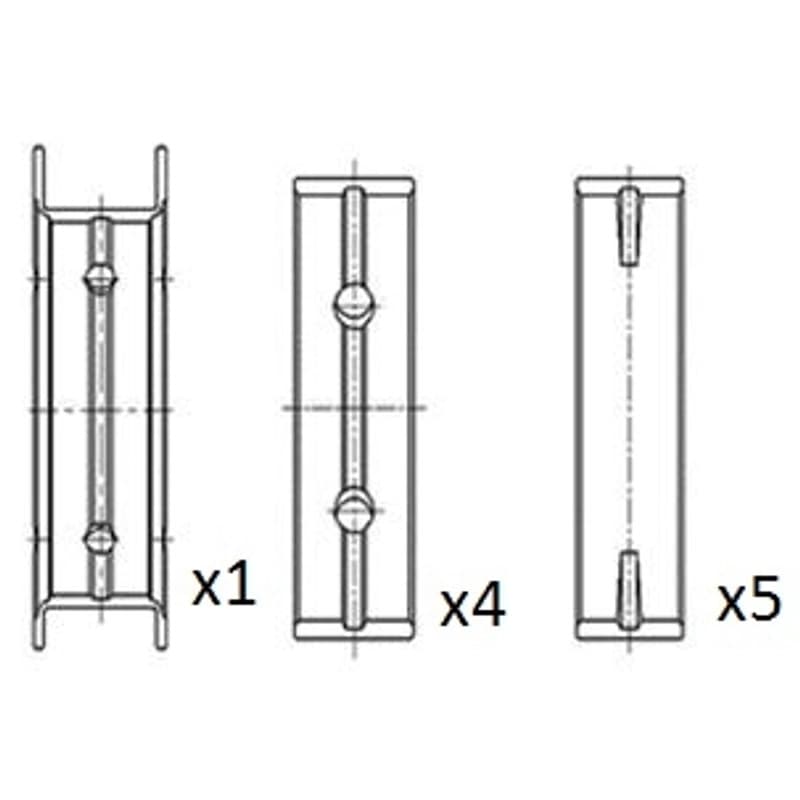FAIAUTOPARTS pagrindiniai guoliai, alkūninis velenas BM1030-STD