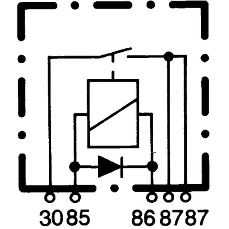 HELLA 4RA 933 791-091 relė, pagrindinė srovė