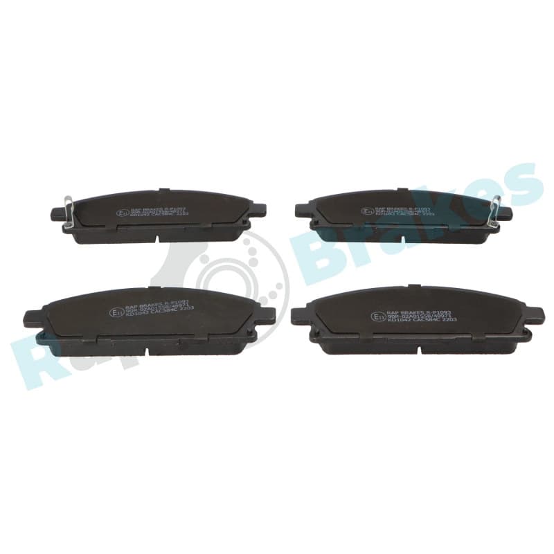 RAPBRAKES stabdžių trinkelių rinkinys, diskinis stabdys R-P1093