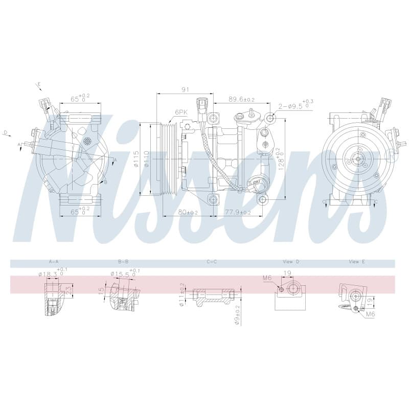 NISSENS kompresorius, oro kondicionierius 891114