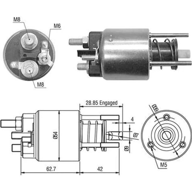 MAGNETIMARELLI solenoidinis jungiklis, starteris 940113050453
