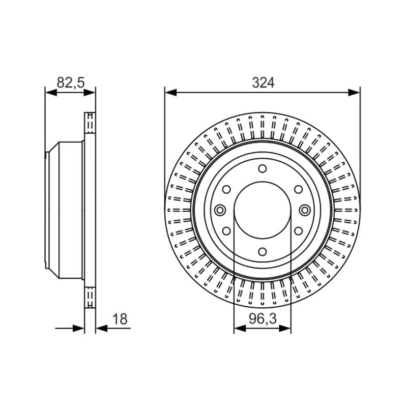 BOSCH 0 986 479 U29 stabdžių diskas