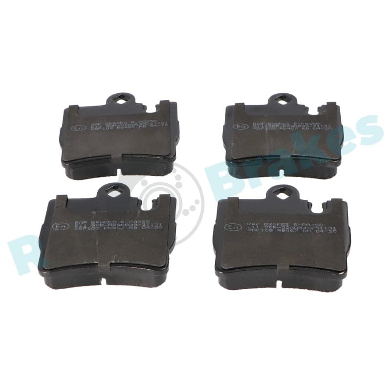 RAPBRAKES stabdžių trinkelių rinkinys, diskinis stabdys R-P0358