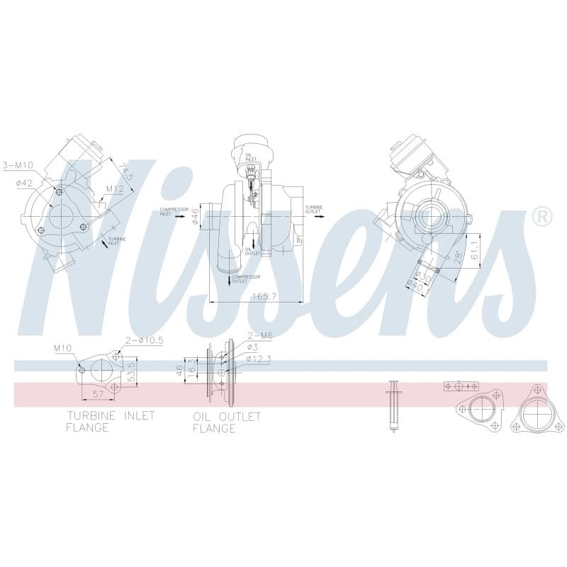 NISSENS kompresorius, įkrovimo sistema 93261
