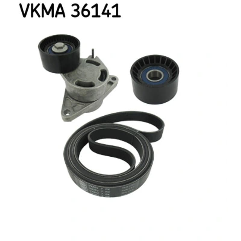 SKF VKMA 36141 V formos rumbuotas diržas, komplektas