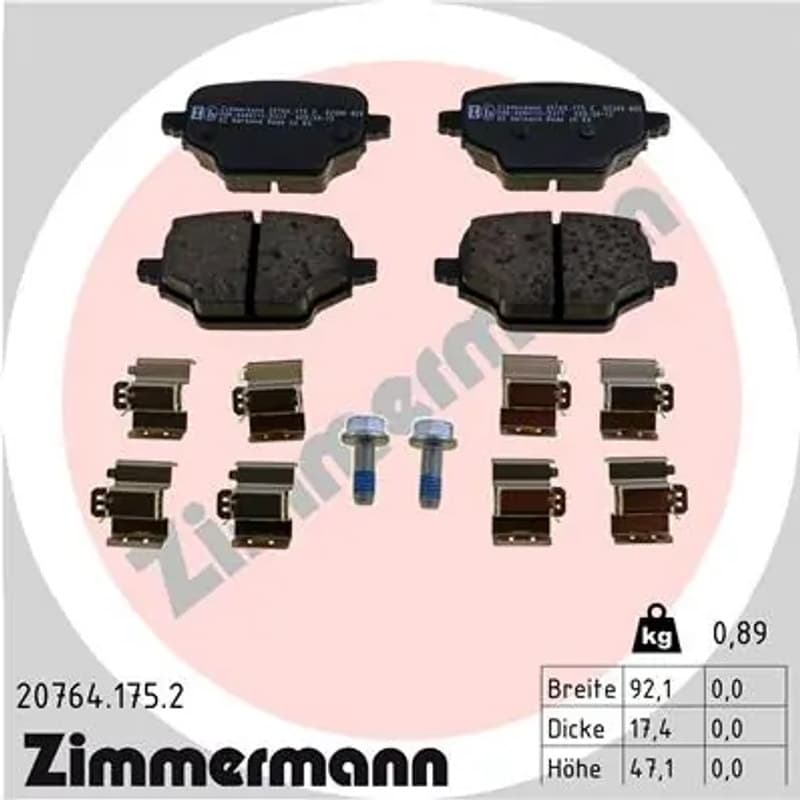 ZIMMERMANN Būgnai ir trinkelės 20764.175.2
