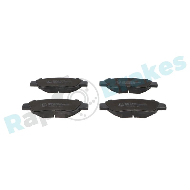 RAPBRAKES stabdžių trinkelių rinkinys, diskinis stabdys R-P0517