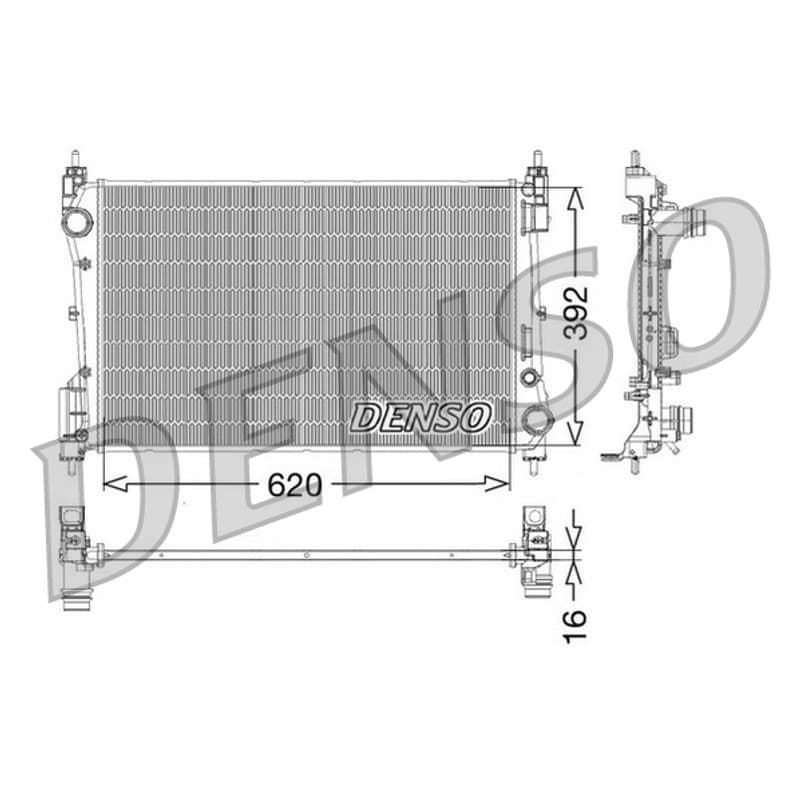 DENSO radiatorius, variklio aušinimas DRM09114