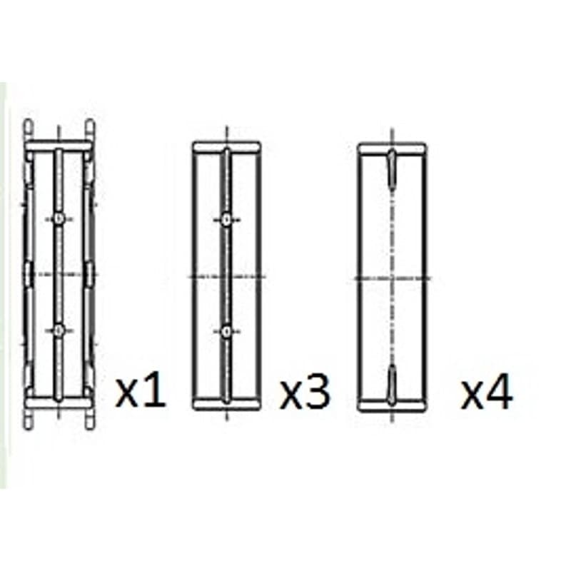 FAIAUTOPARTS pagrindiniai guoliai, alkūninis velenas BM1012-STD