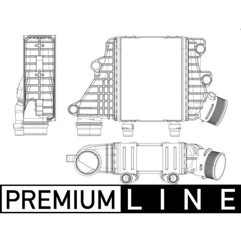 MAHLE CI 412 000P tarpinis suslėgto oro aušintuvas, kompresorius