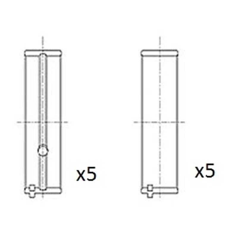 FAIAUTOPARTS pagrindiniai guoliai, alkūninis velenas BM1038-030