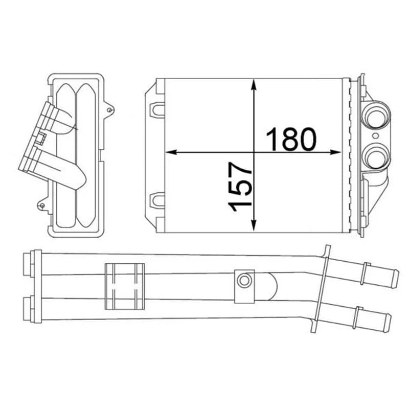 MAHLE AH 213 000S šilumokaitis, salono šildymas