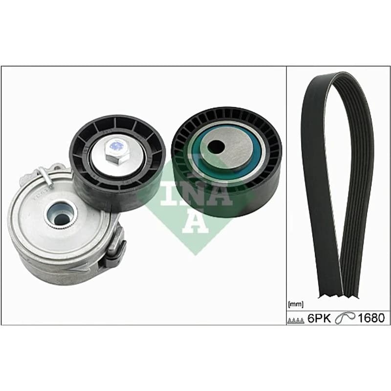 SCHAEFFLERINA V formos rumbuotas diržas, komplektas 529 0166 10