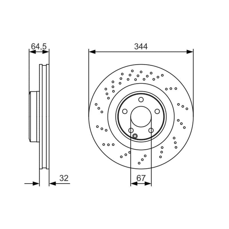 BOSCH 0 986 479 A17 stabdžių diskas