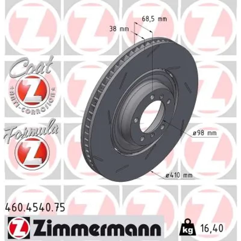 ZIMMERMANN stabdžių diskas 460.4540.75