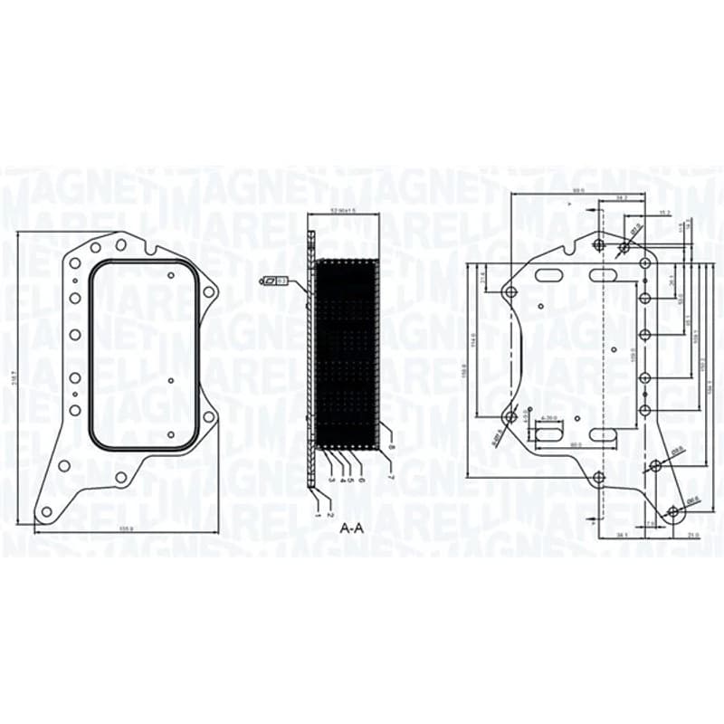 MAGNETIMARELLI alyvos aušintuvas, variklio alyva 350300005900