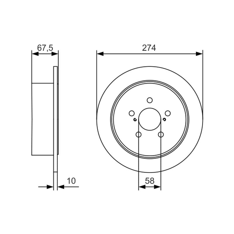 BOSCH 0 986 479 A82 stabdžių diskas