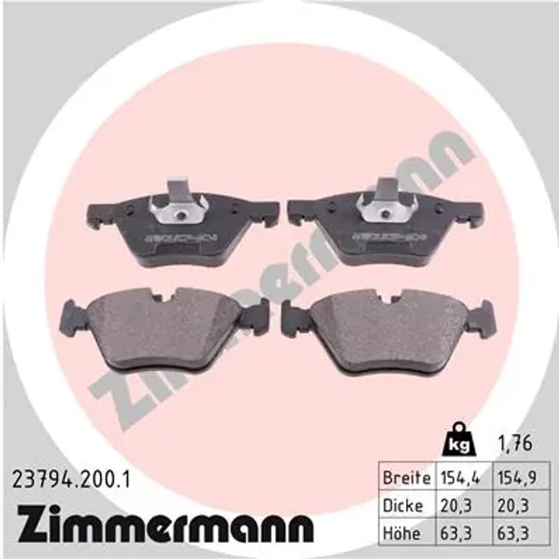 ZIMMERMANN Būgnai ir trinkelės 23794.200.1