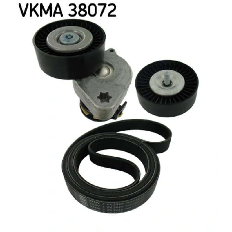 SKF VKMA 38072 V formos rumbuotas diržas, komplektas