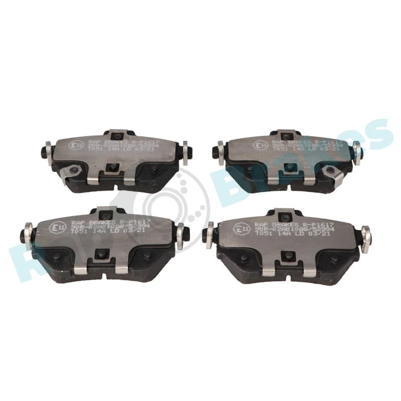 RAPBRAKES stabdžių trinkelių rinkinys, diskinis stabdys R-P1617