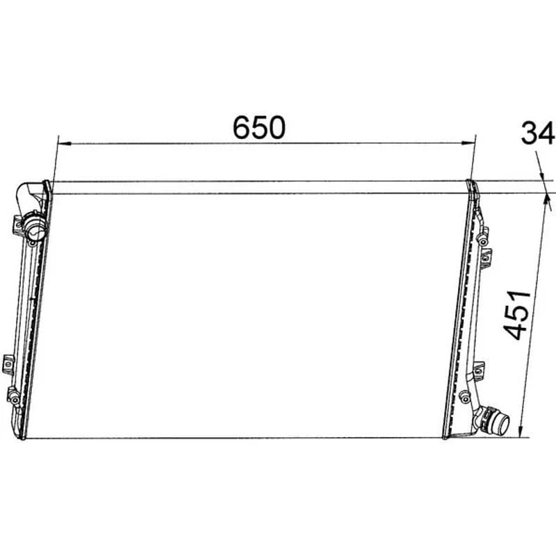 MAHLE CR 1395 000S radiatorius, variklio aušinimas