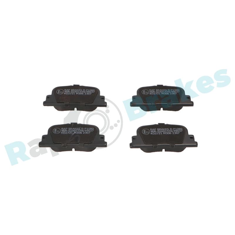 RAPBRAKES R-P1080 stabdžių trinkelių rinkinys, diskinis stabdys
