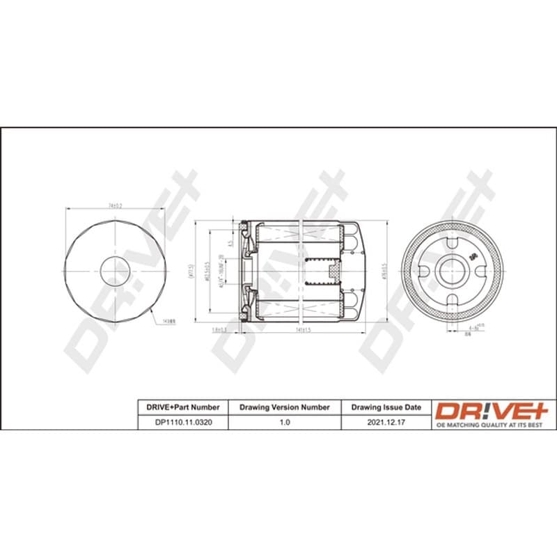 DRVE alyvos filtras DP1110.11.0320