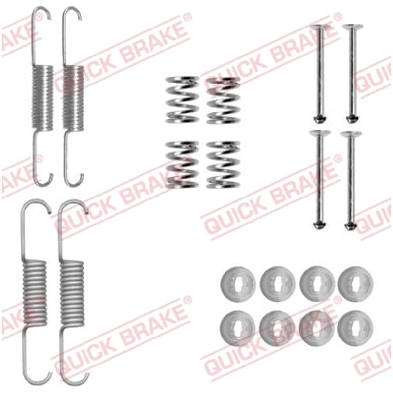 QUICKBRAKE priedų komplektas, stovėjimo stabdžių trinkelės 105-0880