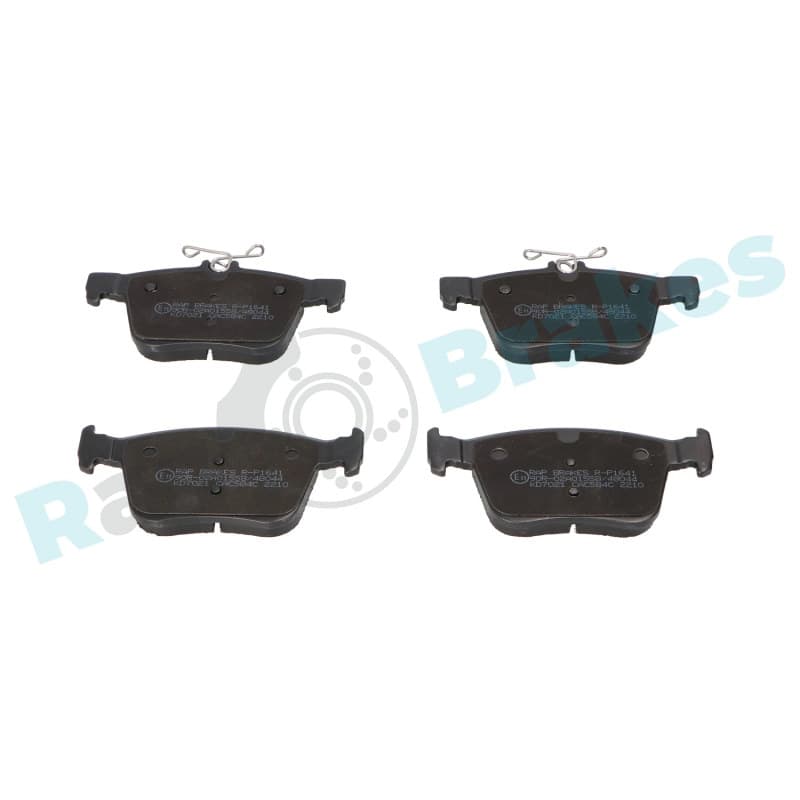 RAPBRAKES stabdžių trinkelių rinkinys, diskinis stabdys R-P1641