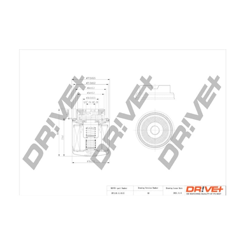 DRVE alyvos filtras DP1110.11.0113