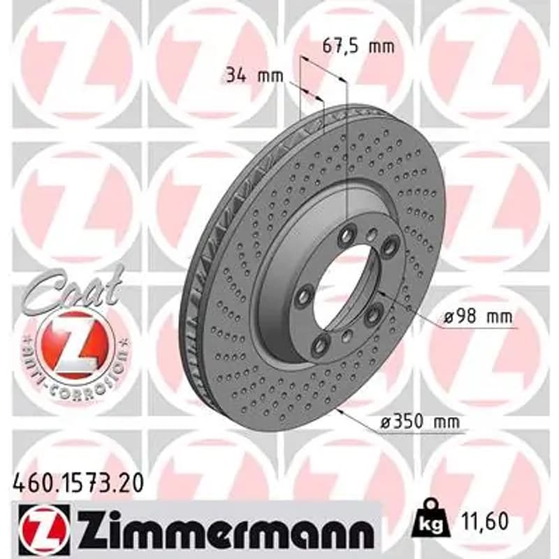 ZIMMERMANN stabdžių diskas 460.1573.20