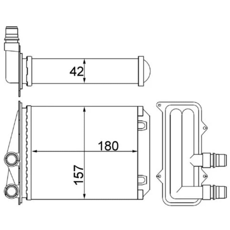 MAHLE AH 246 000S šilumokaitis, salono šildymas