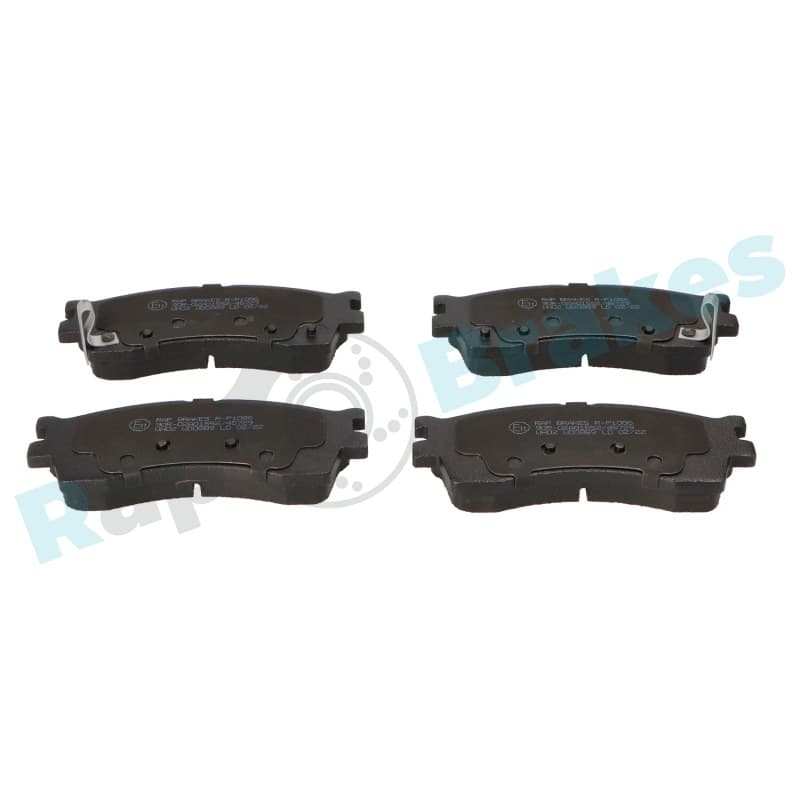 RAPBRAKES stabdžių trinkelių rinkinys, diskinis stabdys R-P1086