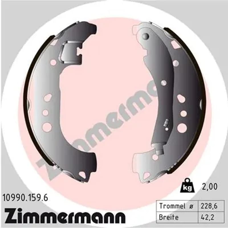 ZIMMERMANN stabdžių trinkelių komplektas 10990.159.6