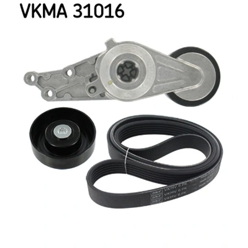 SKF VKMA 31016 V formos rumbuotas diržas, komplektas