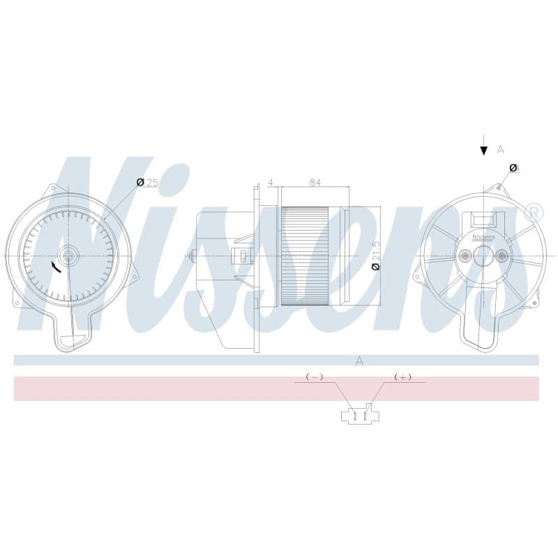 Salono ventiliatorius NISSENS 871030 NISS