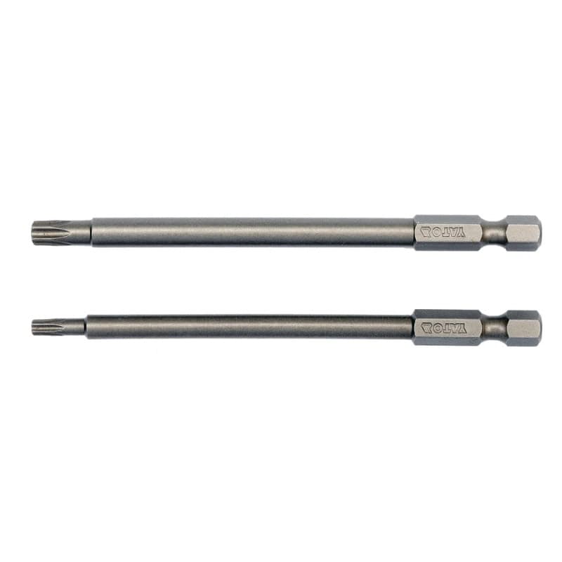 YATO Atsuktuvų antgalių rinkiniai 1/4'', 2 vnt. - TORX SECURITY: T15X100MM; T27X100MM 1/4'' HEX DRIVE YT-0491