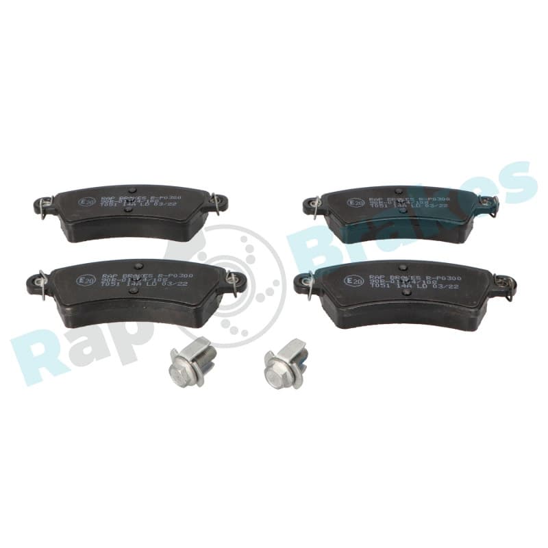 RAPBRAKES stabdžių trinkelių rinkinys, diskinis stabdys R-P0300
