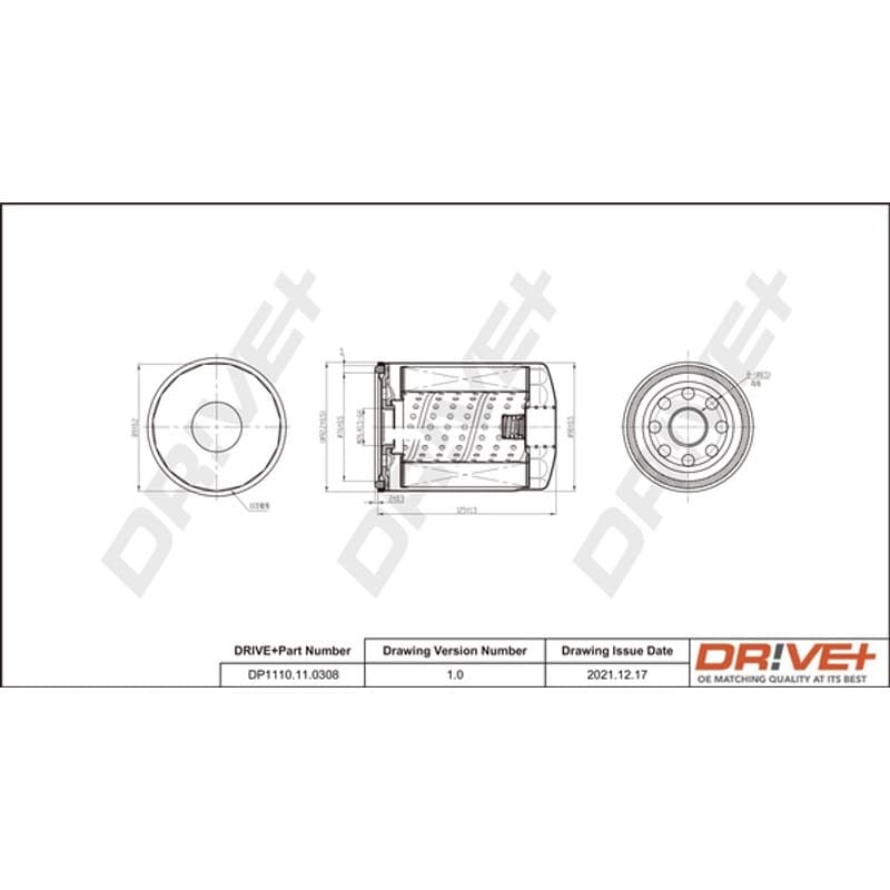 DRVE alyvos filtras DP1110.11.0308