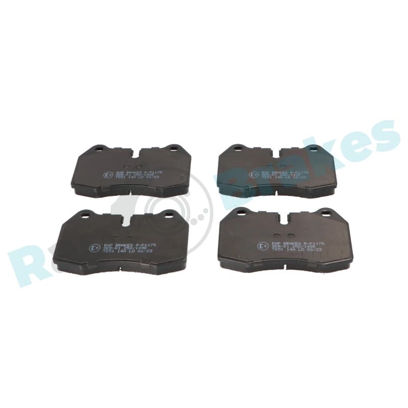 RAPBRAKES stabdžių trinkelių rinkinys, diskinis stabdys R-P1175