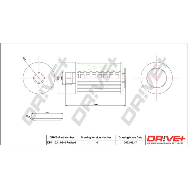 DRVE alyvos filtras DP1110.11.0240