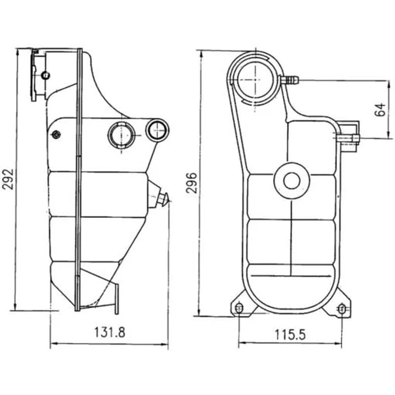 MAHLE CRT 119 000S išsiplėtimo bakelis, aušinimo skystis