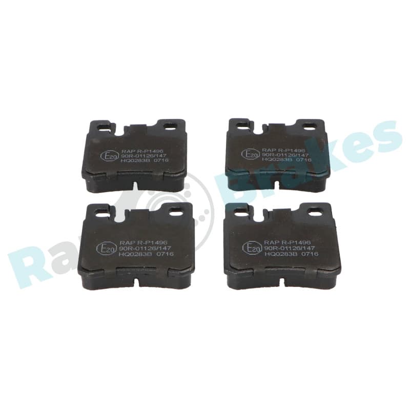 RAPBRAKES stabdžių trinkelių rinkinys, diskinis stabdys R-P1496